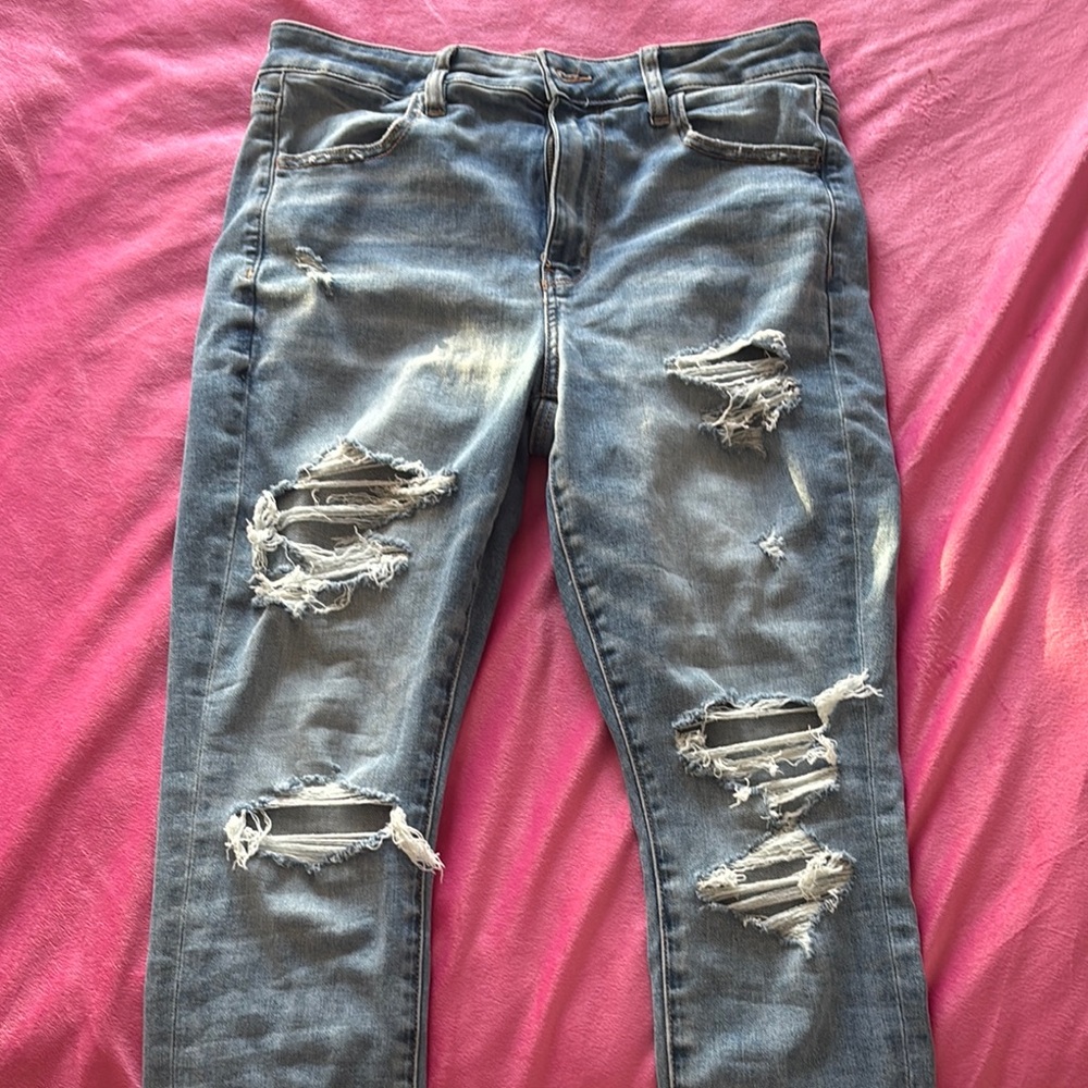 American Eagle Distressed Blue Women's Jeans